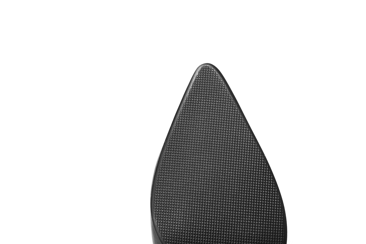 Nine Seven Women's Genuine Leather Pointed Toe Handmade Chunky Heel Zip Up Stylish Crumpled Knee High Boots