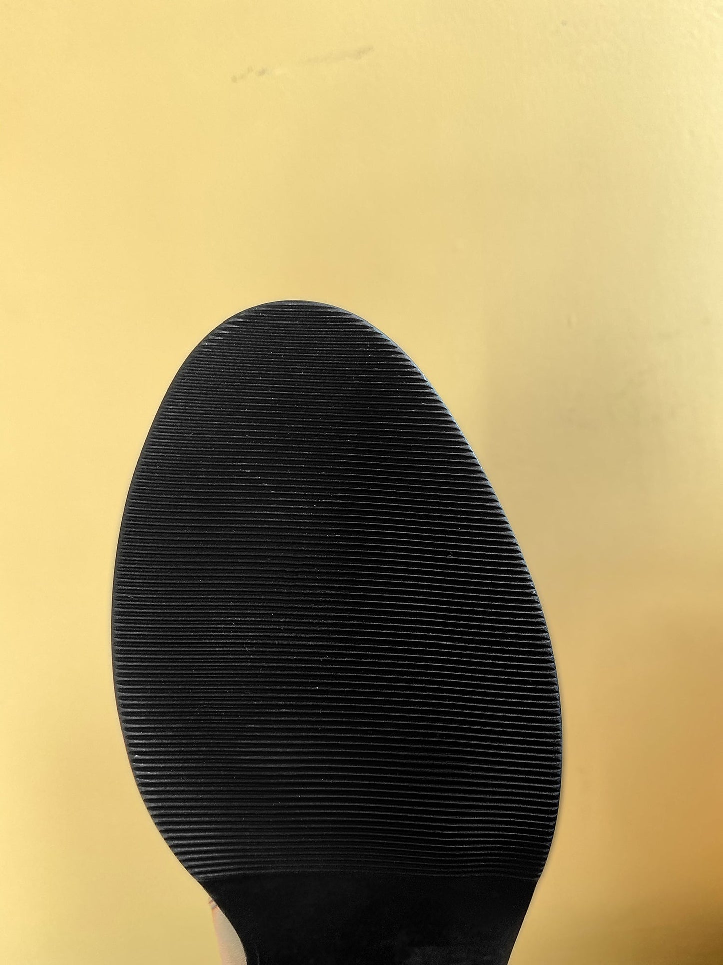 Nine Seven Women's Handmade Genuine Leather Round Toe Mid Block Heel Side Zip Up Black Knee High Boots