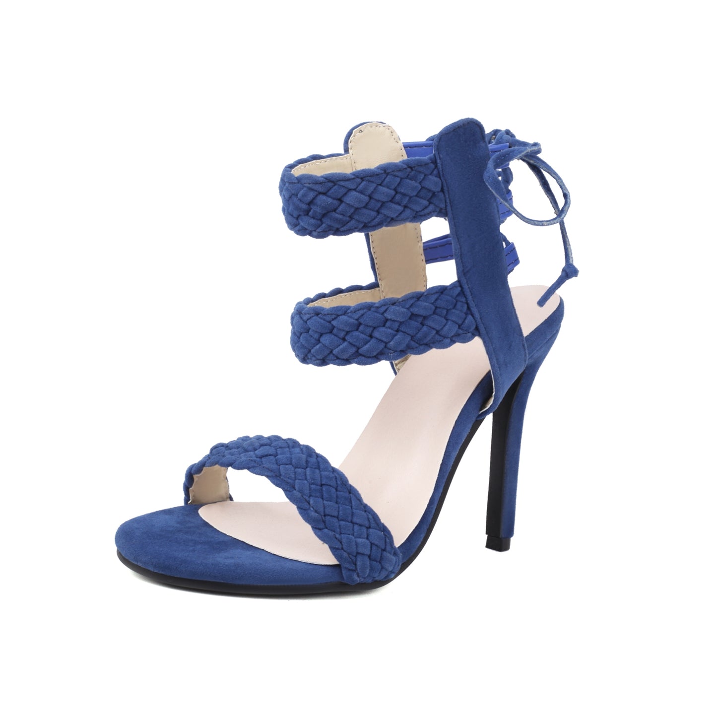 Nine Seven Women's Handmade Lace Up Stiletto Heel Weeding Sandal Shoes