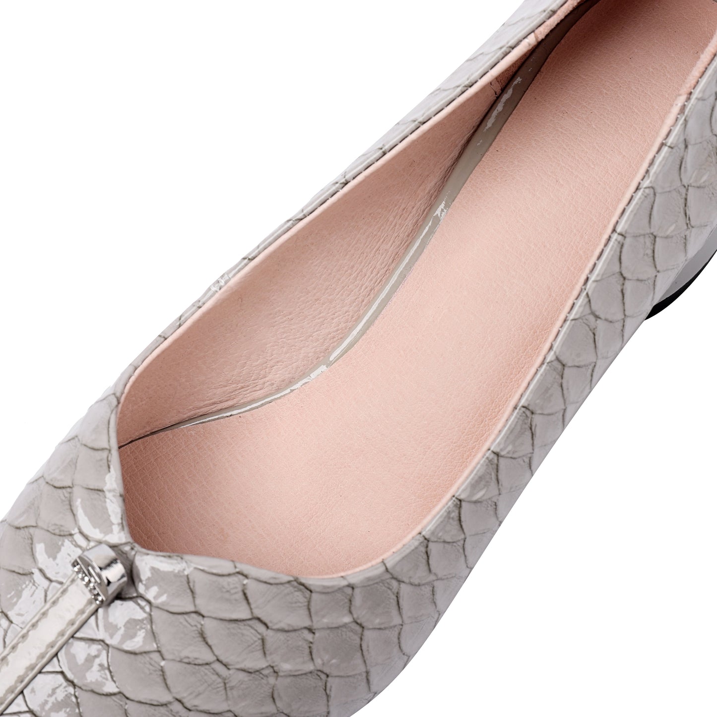 Nine Seven Women's Handmade Genuine Leather Pointed Toe Comfort Low Chunky Heel Loafer Shoes