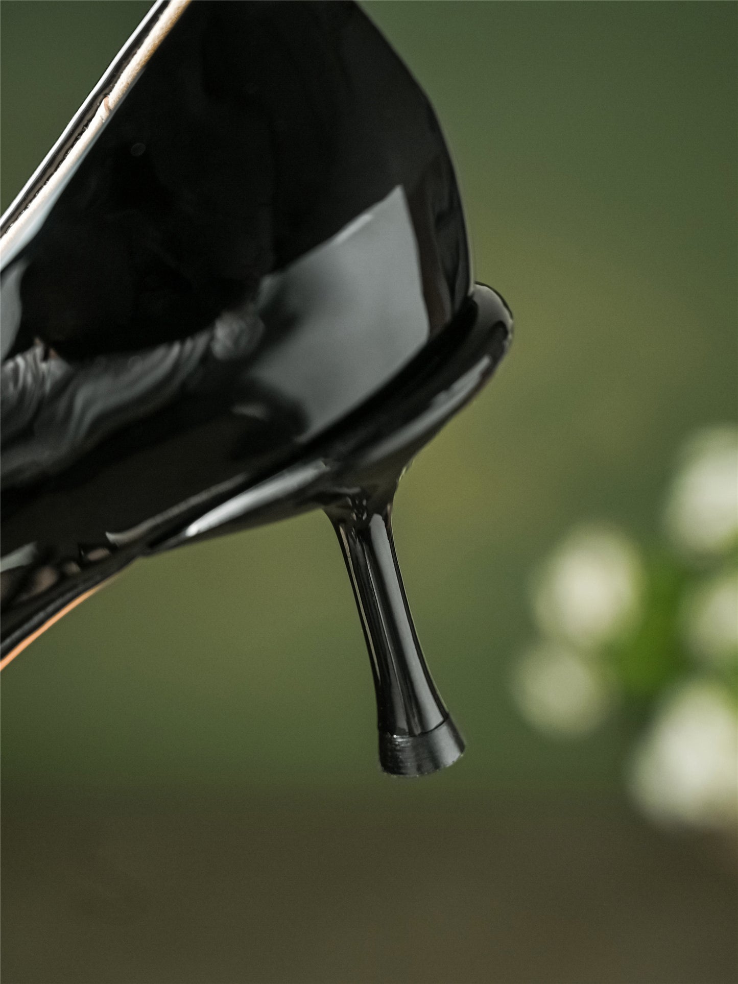 Nine Seven Glossy Patent Leather Handmade Women's Pointed Toe Slip On Stiletto Heel Weeding Pumps Shoes