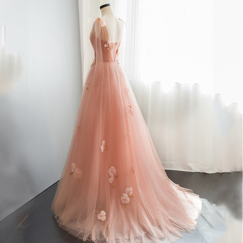 Nine Seven Women's Lace Straps Evening Party A-Line Floral Dress