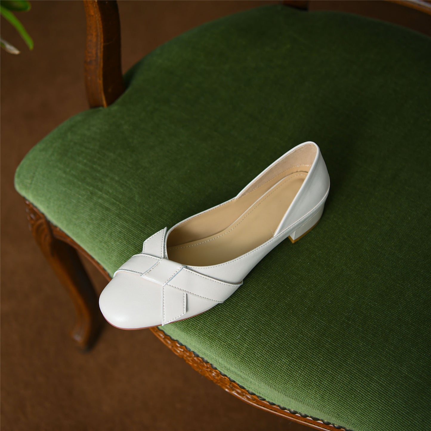 Nine Seven Handmade Women's Genuine Leather Comfortable Flat Slip On Casual Shoes