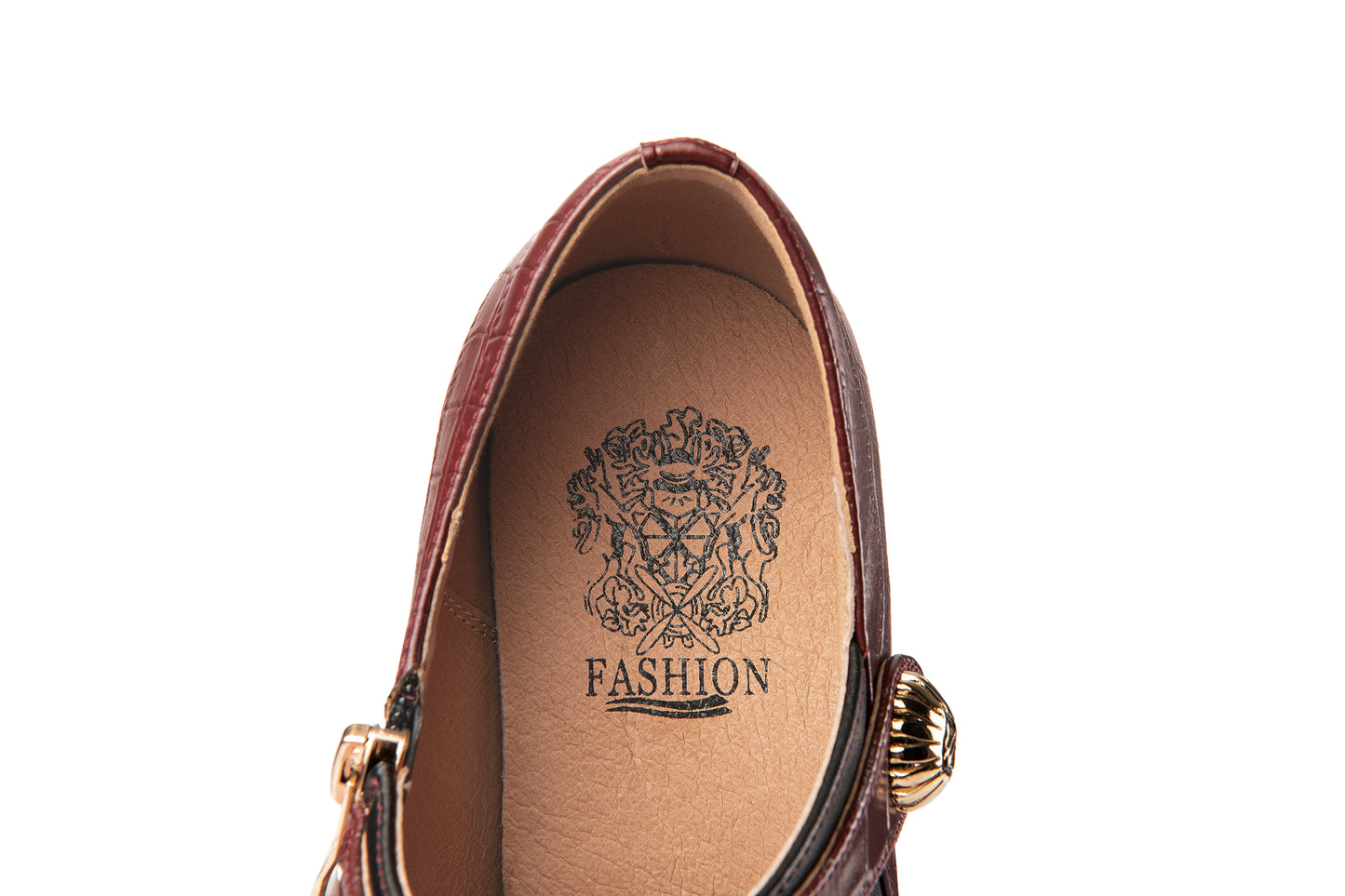 Nine Seven Handmade Women's Genuine Leather Stitching Color Side Zipper Pointed Toe Mid Spool Heel Pumps Shoes