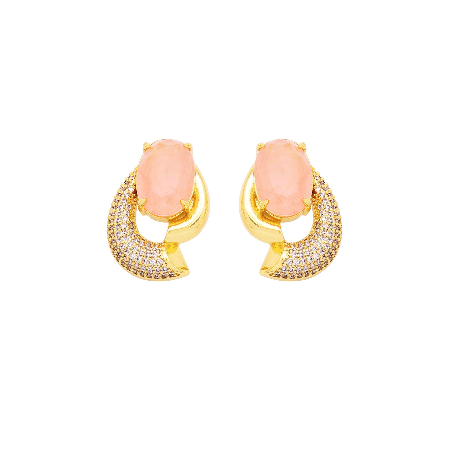 Crystal Stone Earrings for Women Plated Bright Pendant Earrings Jewelry for Gifts