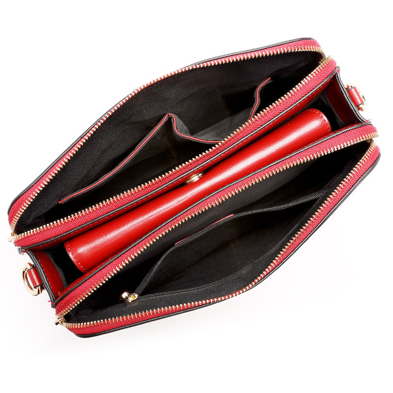 Nine Seven Crossbody Bag for Women Handmade Genuine Leather Ladies Cell Phone Purse with Adjustable Strap