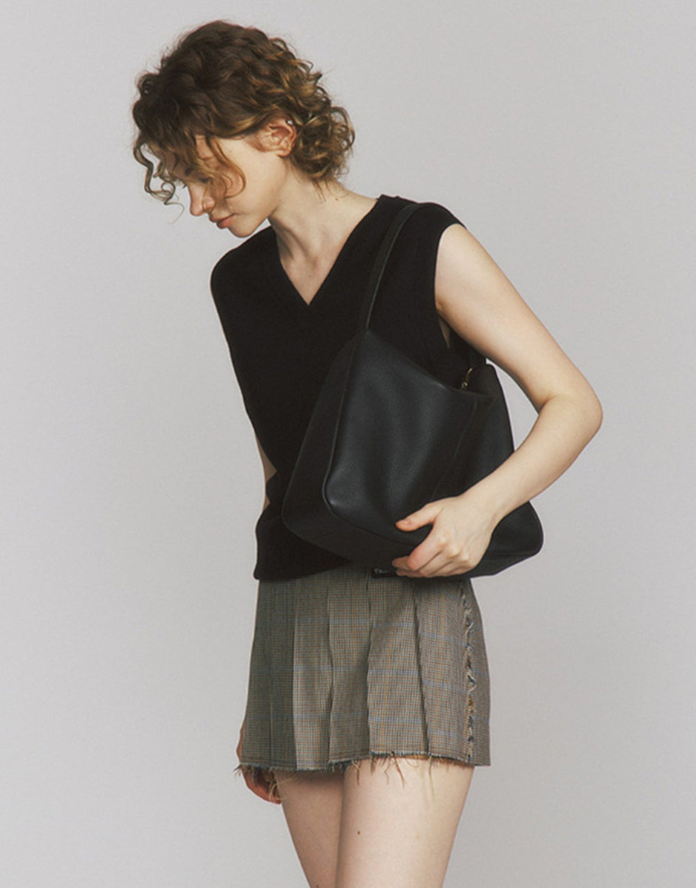 Nine Seven Genuine Leather Shoulder Bags Handbag Handmade Zip Up Tote for Women