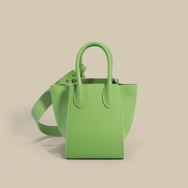 Nine Seven Tote Genuine Leather Handmade Handbag for Women Large Capacity Shoulder Crossbody Bags with Inside Subbag