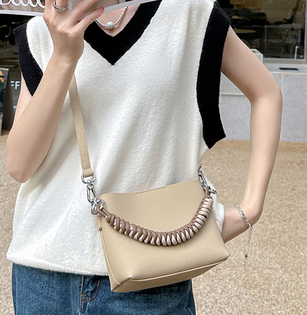 Nine Seven Genuine Leather Handmade Satchel Crossbody bags Tote Handbags for Women Adjustable Shoulder Bags