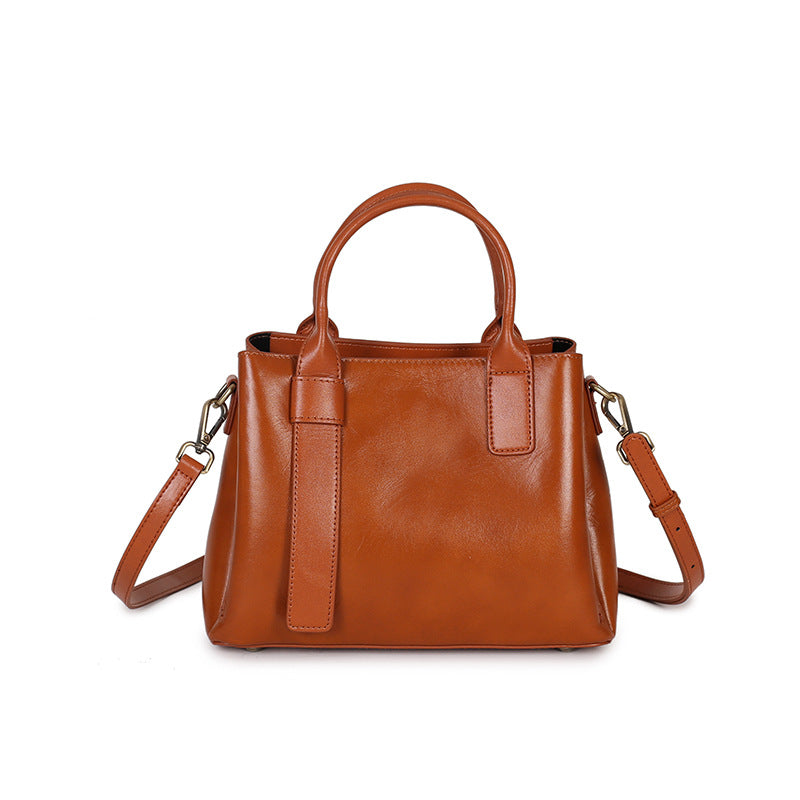 Nine Seven Handbag Women's Genuine Leather Handmade Tote Removable Adjustable Strap Crossbody Shoulder Bags