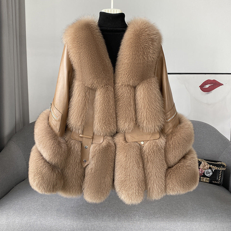 Nine Seven Fox Fur Women's Jacket Coat Customization