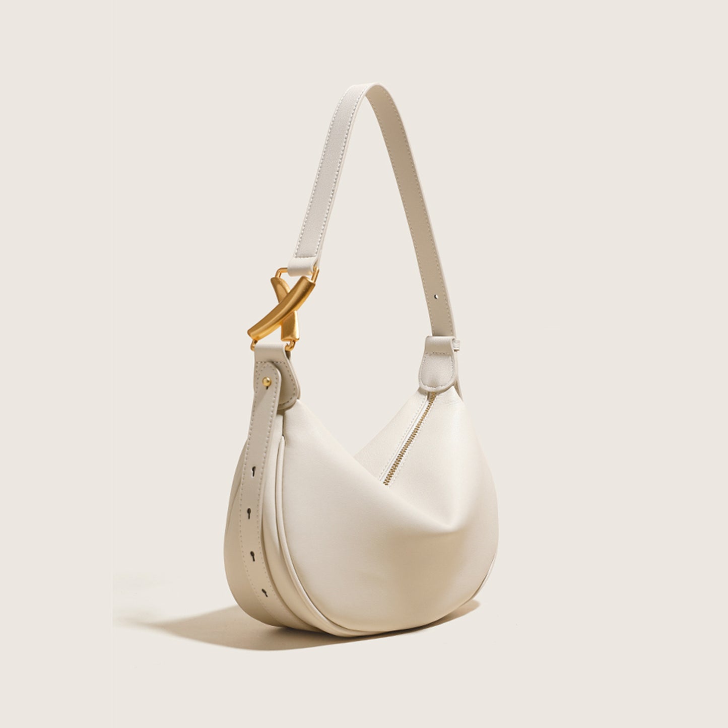 Nine Seven Genuine Leather Women's Shoulder Bags with Zip Up Large Capacity Hobo Handbag