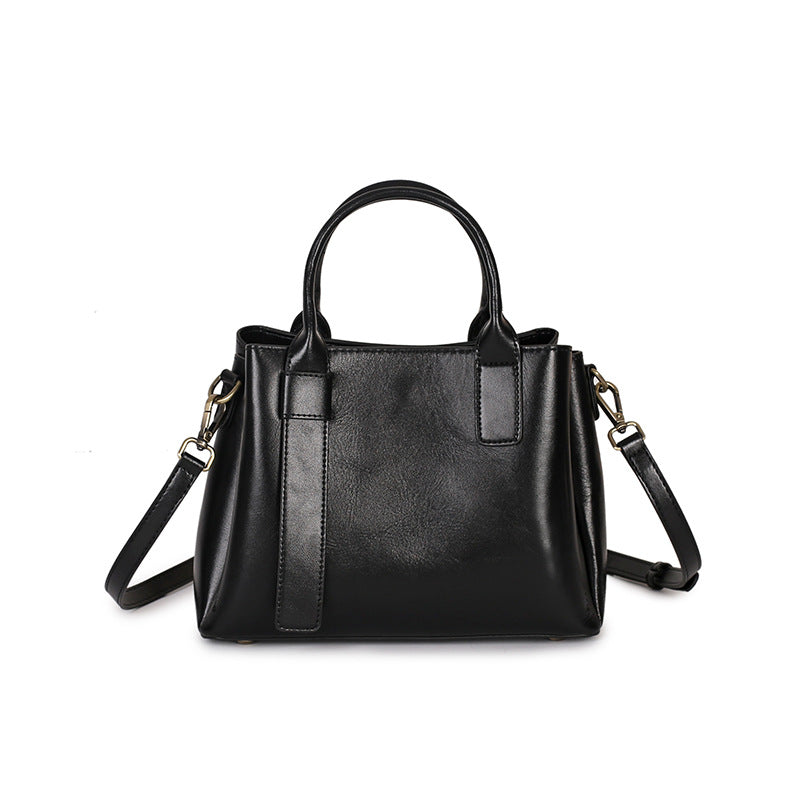 Nine Seven Handbag Women's Genuine Leather Handmade Tote Removable Adjustable Strap Crossbody Shoulder Bags