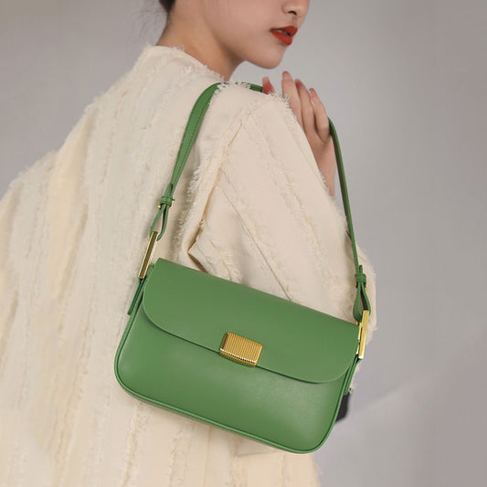 Nine Seven Genuine Leather Women's Handmade Summer Shoulder Bags Party Casual Green Pink Purse