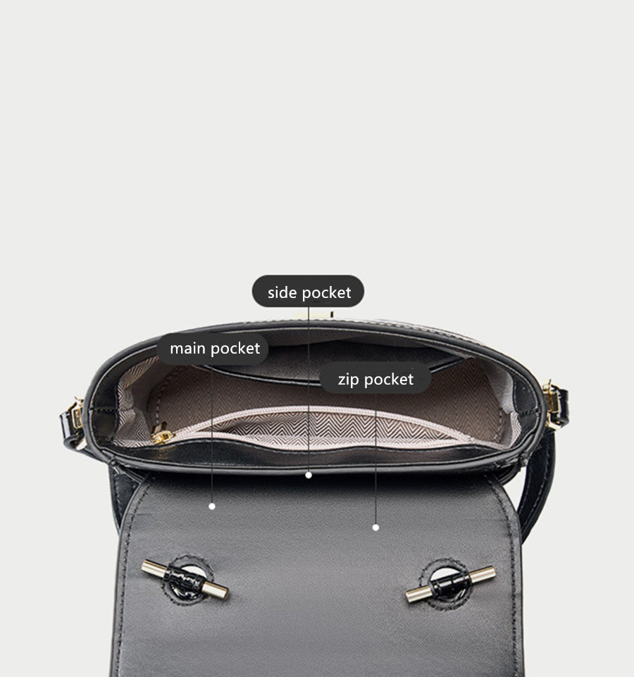 Nine Seven Handbag for Women Handmade Checkered Patent Leather Ladies Crossbody Bag Tote