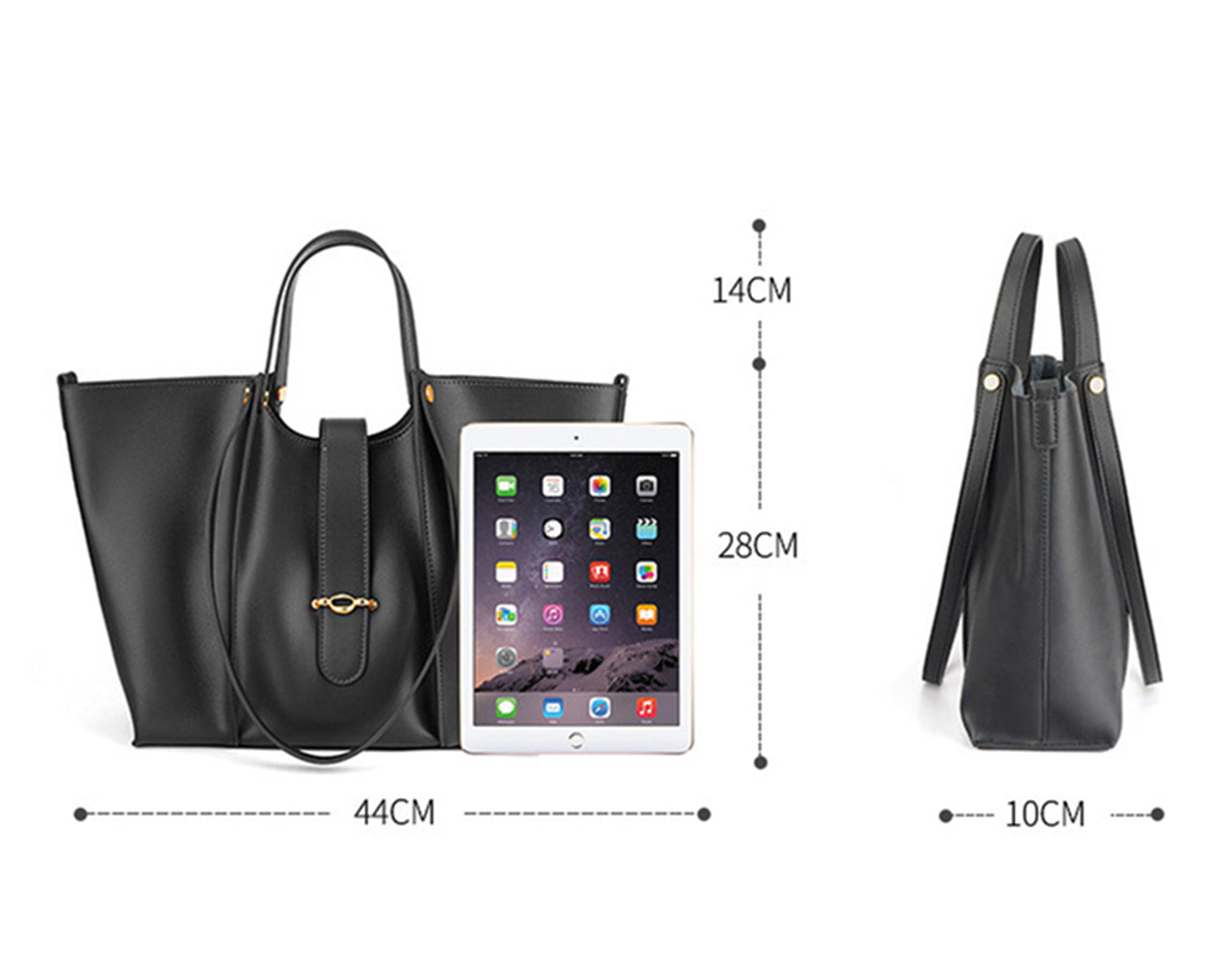 Nine Seven Women's Genuine Leather Handmade Shoulder Bag Ladies Totes Handbag