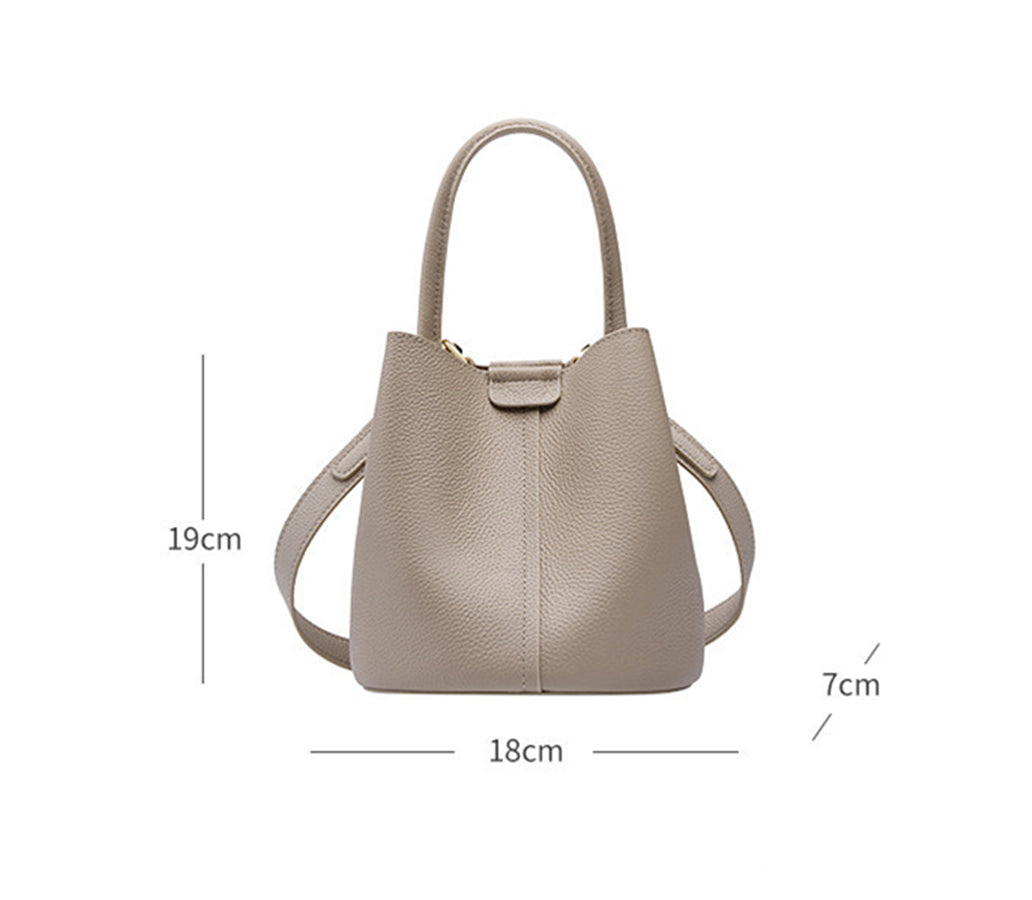 Nine Seven Women's Handmade Genuine Leather Tote Handbag Crossbody Shoulder Bags Bucket Satchels