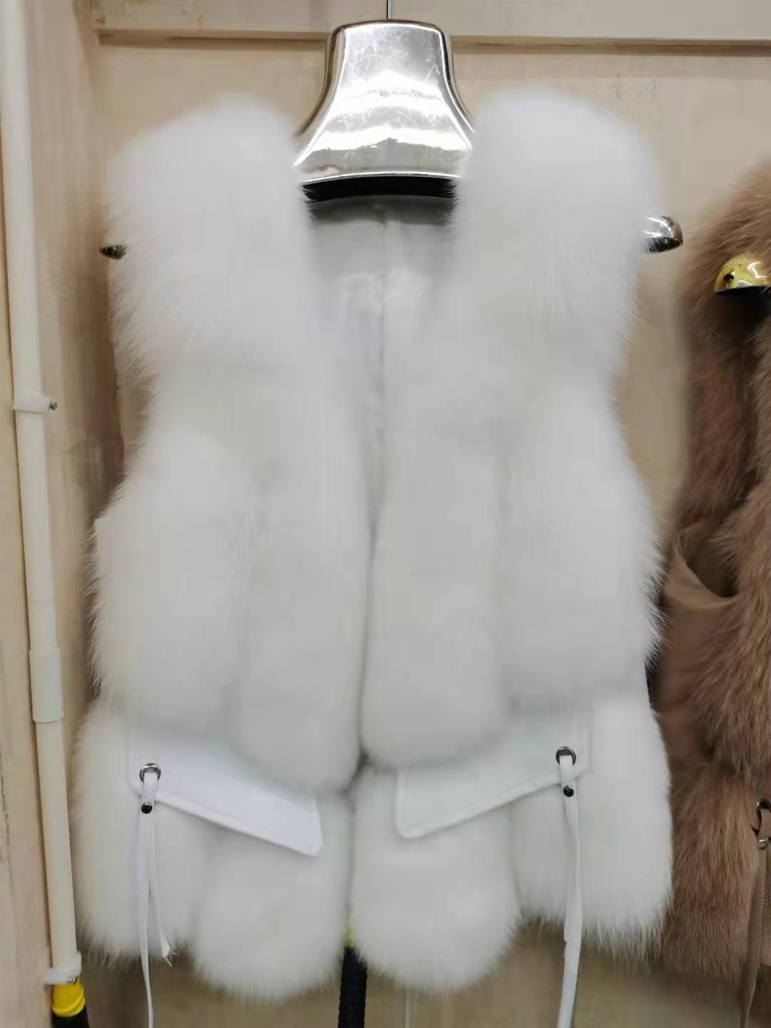 Nine Seven Women's Winter Fox Fur Vest Customization