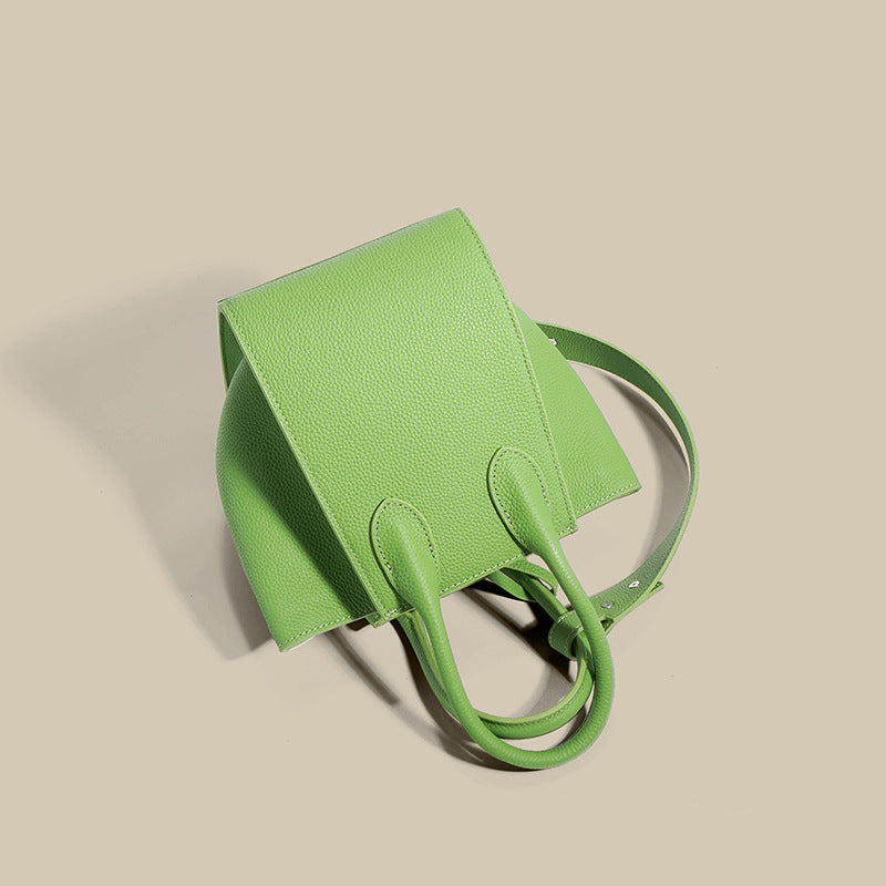 Nine Seven Tote Genuine Leather Handmade Handbag for Women Large Capacity Shoulder Crossbody Bags with Inside Subbag