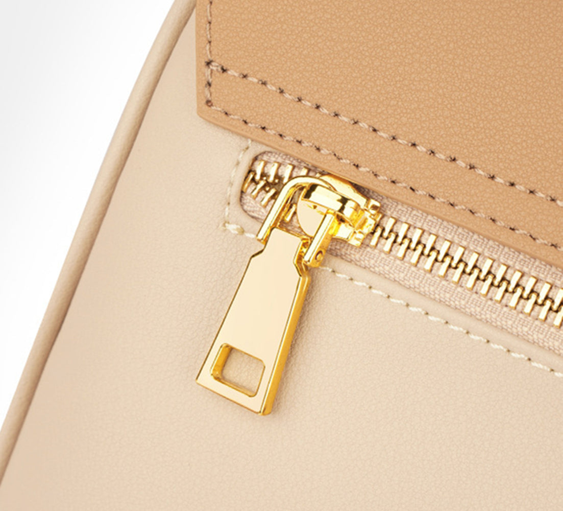 Nine Seven Tote Genuine Leather Women's Handmade Assorted Colors Handbag Side Zip Up Pocket Crossbody Shoulder Bags