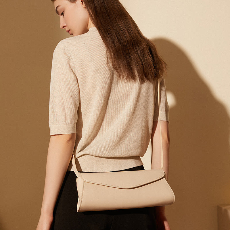 Nine Seven Soft Genuine Leather Clutches Women's Handmade Shoulder Bags Crossbody Purse