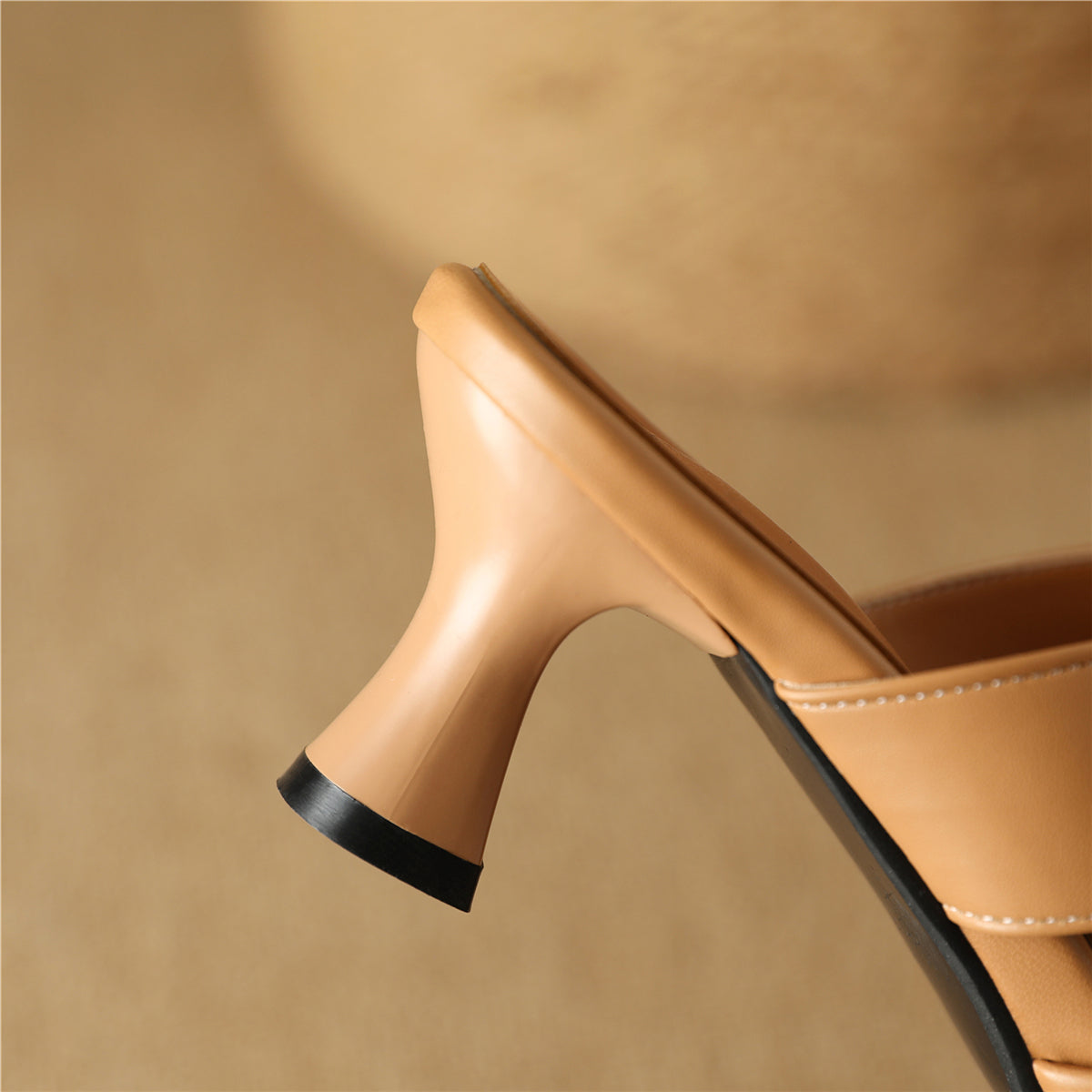 Nine Seven Women's Handmade Bowknot Slip On Pointed Toe Mid Heel Weeding Sandal Shoes