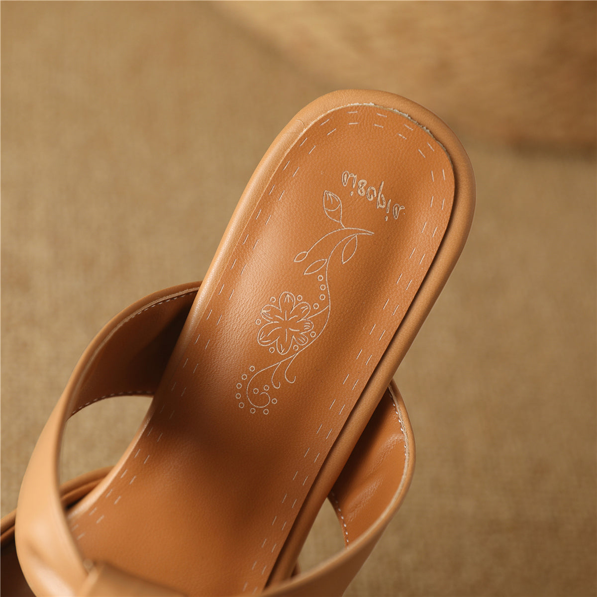 Nine Seven Women's Handmade Bowknot Slip On Pointed Toe Mid Heel Weeding Sandal Shoes