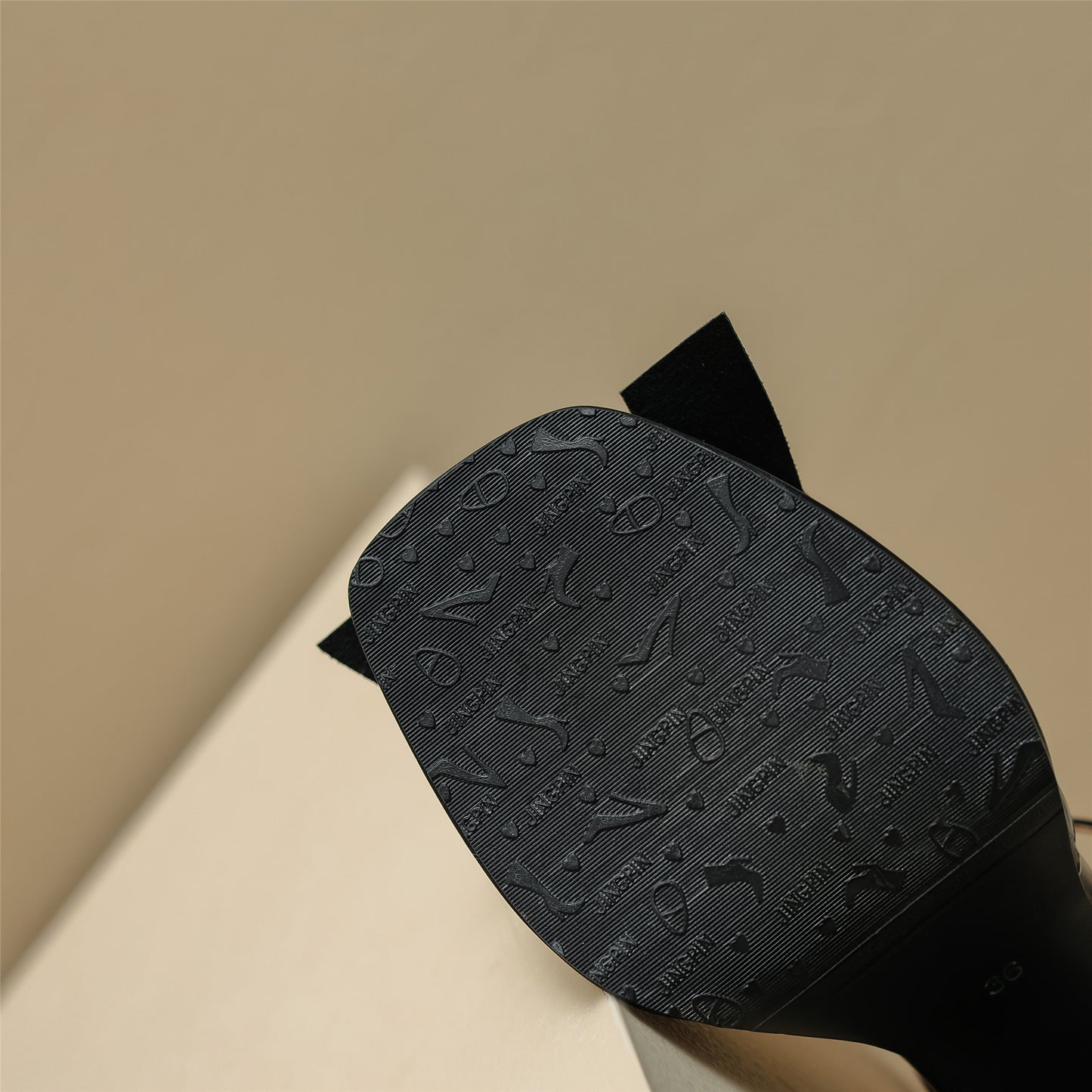 Nine Seven Women's Handmade Bowknot Buck Square Toe Mid Block Heel Weeding Sandal Shoes