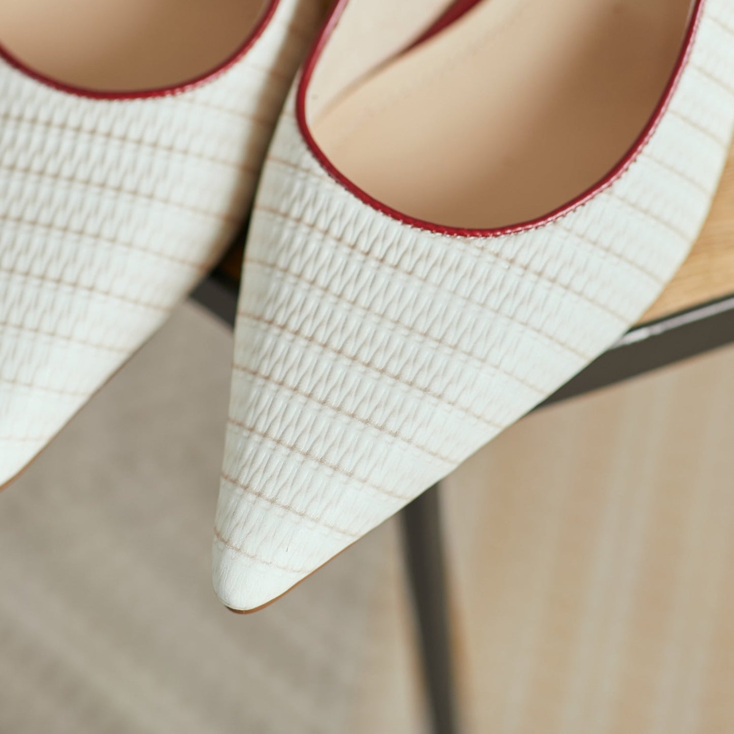 Nine Seven Women's Genuine Letaher Handmade Assorted Colors Pointed Toe Mid Heels Pumps Shoes with Floral Buckle