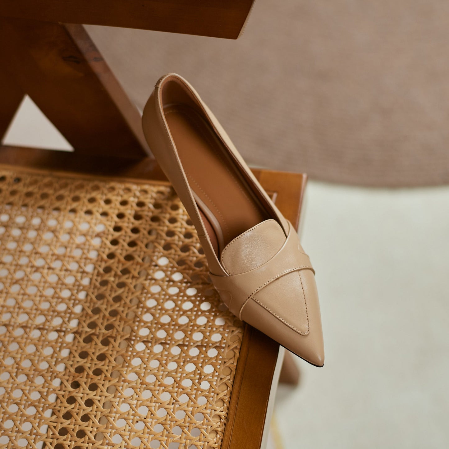 Nine Seven Women's Genuine Leather Handmade Pointed Toe Stiletto Heels Stylish Pumps Shoes