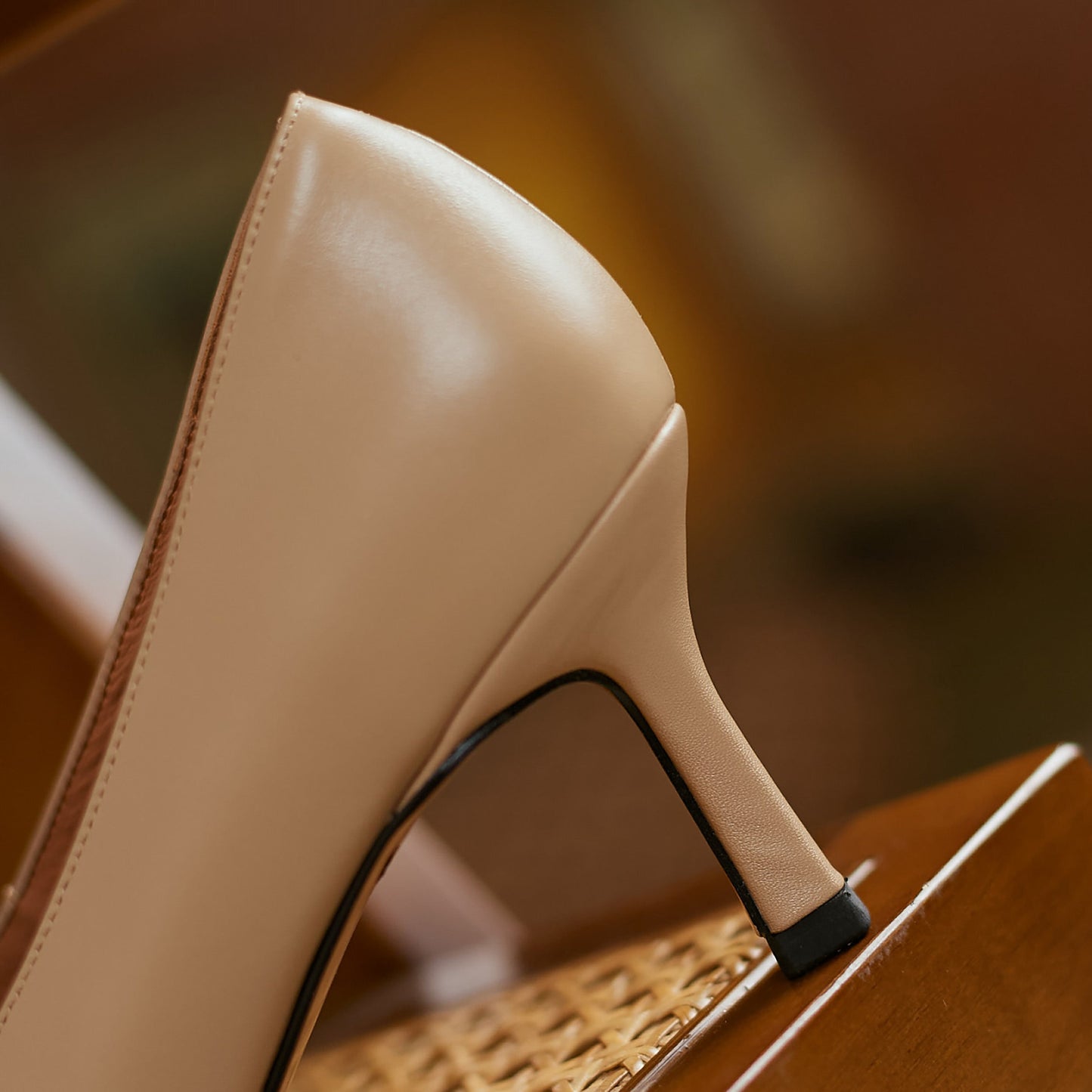 Nine Seven Women's Genuine Leather Handmade Pointed Toe Stiletto Heels Stylish Pumps Shoes