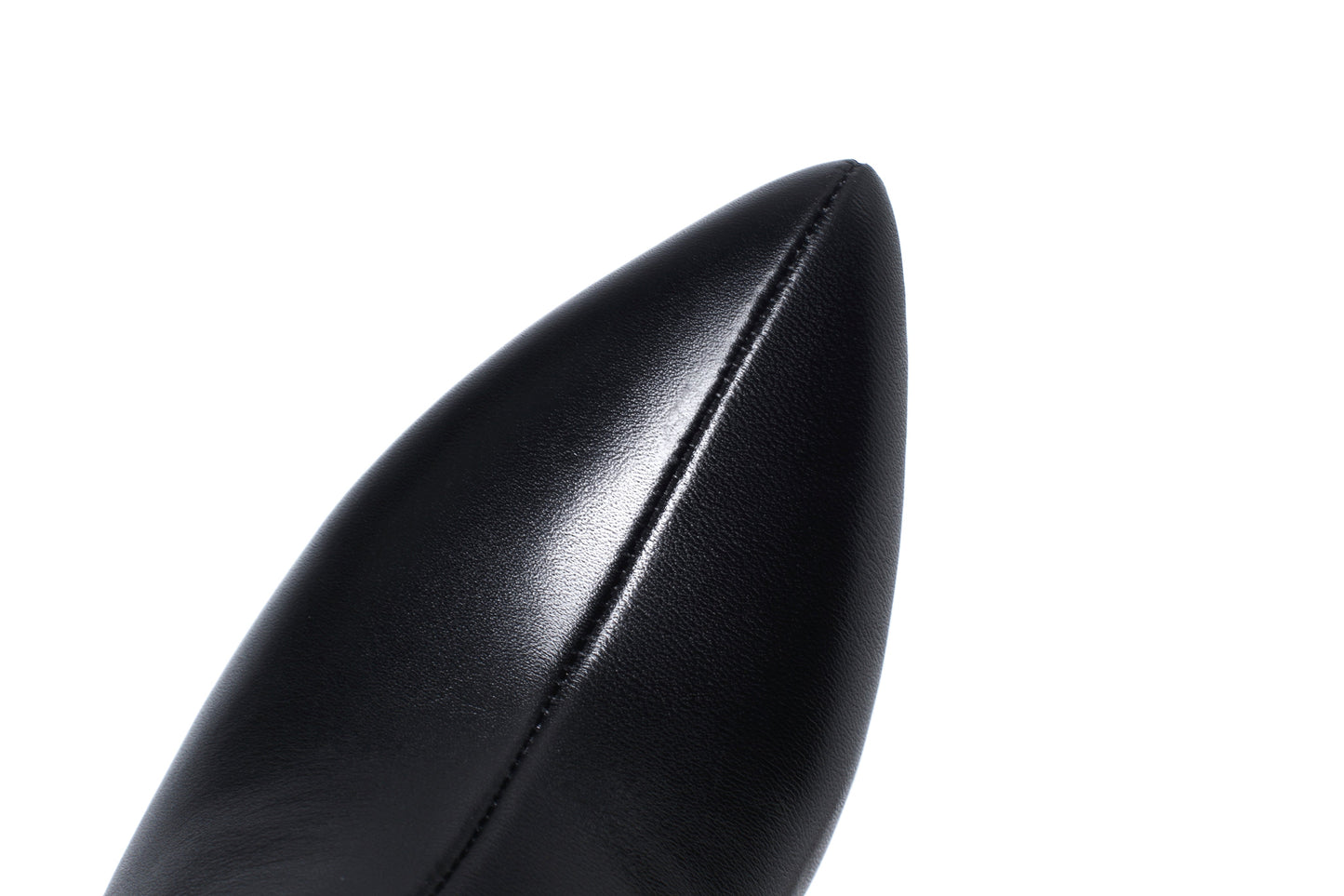 Nine Seven Women's Handmade Leather Spikes-Stiletto High Heel Platform Pointed Toe Side Zip Up Glitter Mid-Calf Boots