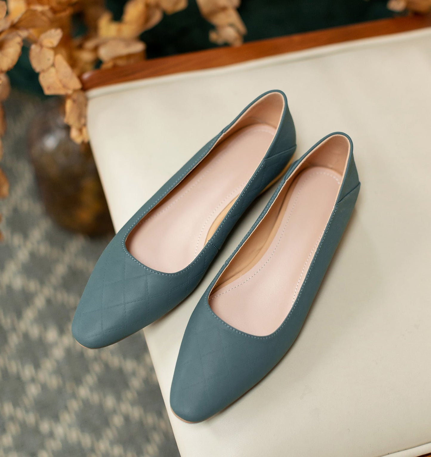 Nine Seven Women's Handmade Genuine Leather Comfortable Flat Loafer Shoes