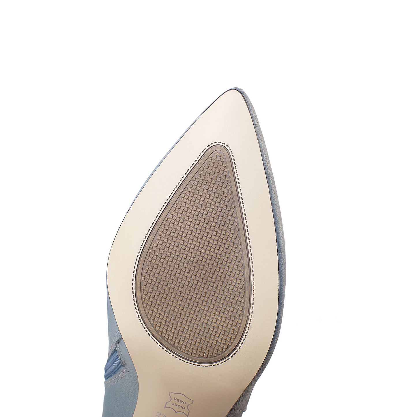 Nine Seven Women's Handmade Genuine Leather Mid Spool Heel Side Zip Up Trendy Ankle Booties with Floral Buckle Decor