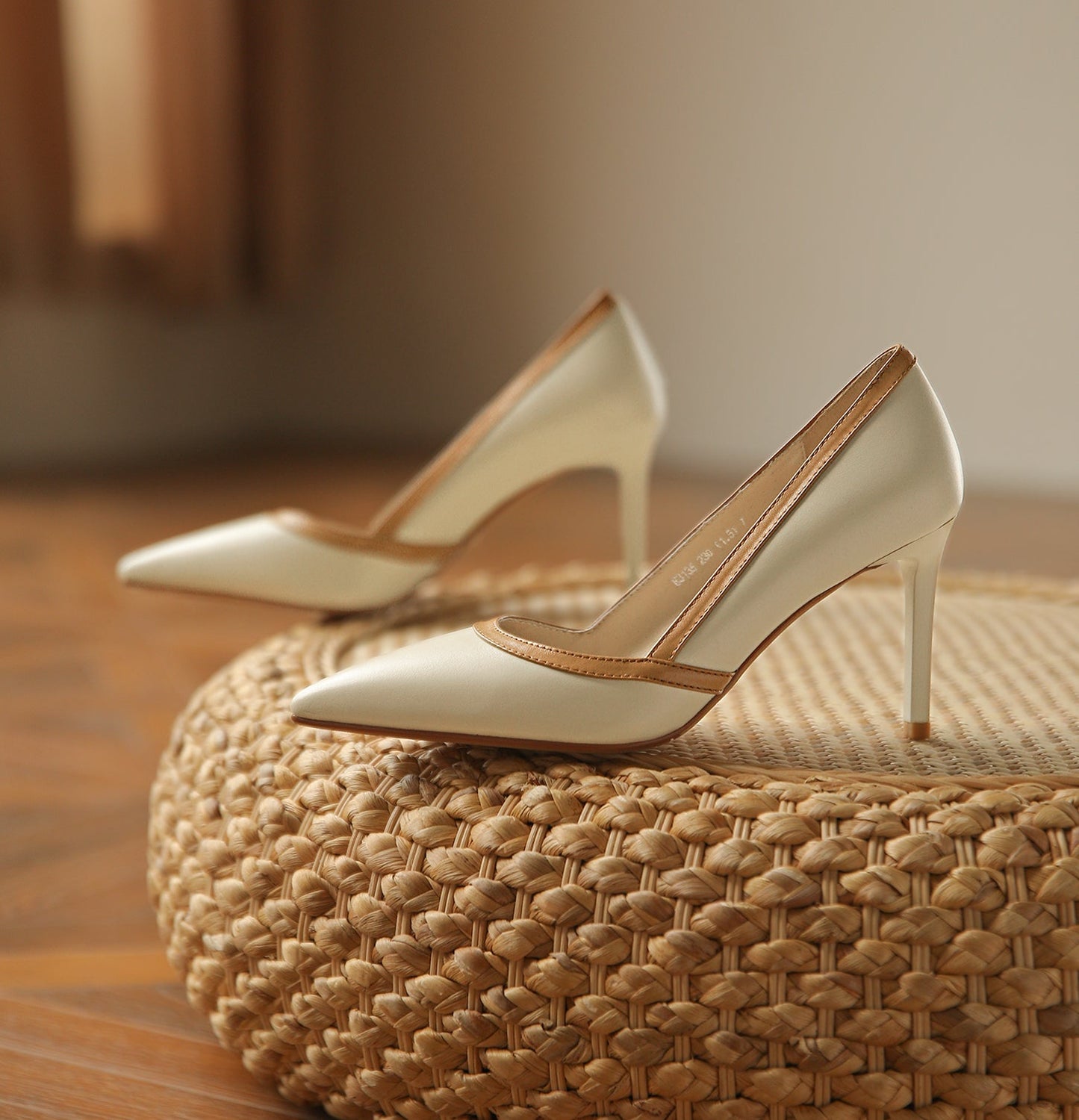 Nine Seven Handmade Women's Genuine Leather High Stiletto Heel Slip On Graceful Party Loafer Pumps