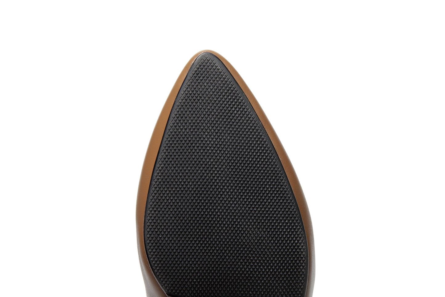 Nine Seven Women's Pointed Toe Genuine Leather Handmade Buckle Low Chunky Heels Side Zip Up Stylish Ankle Boots