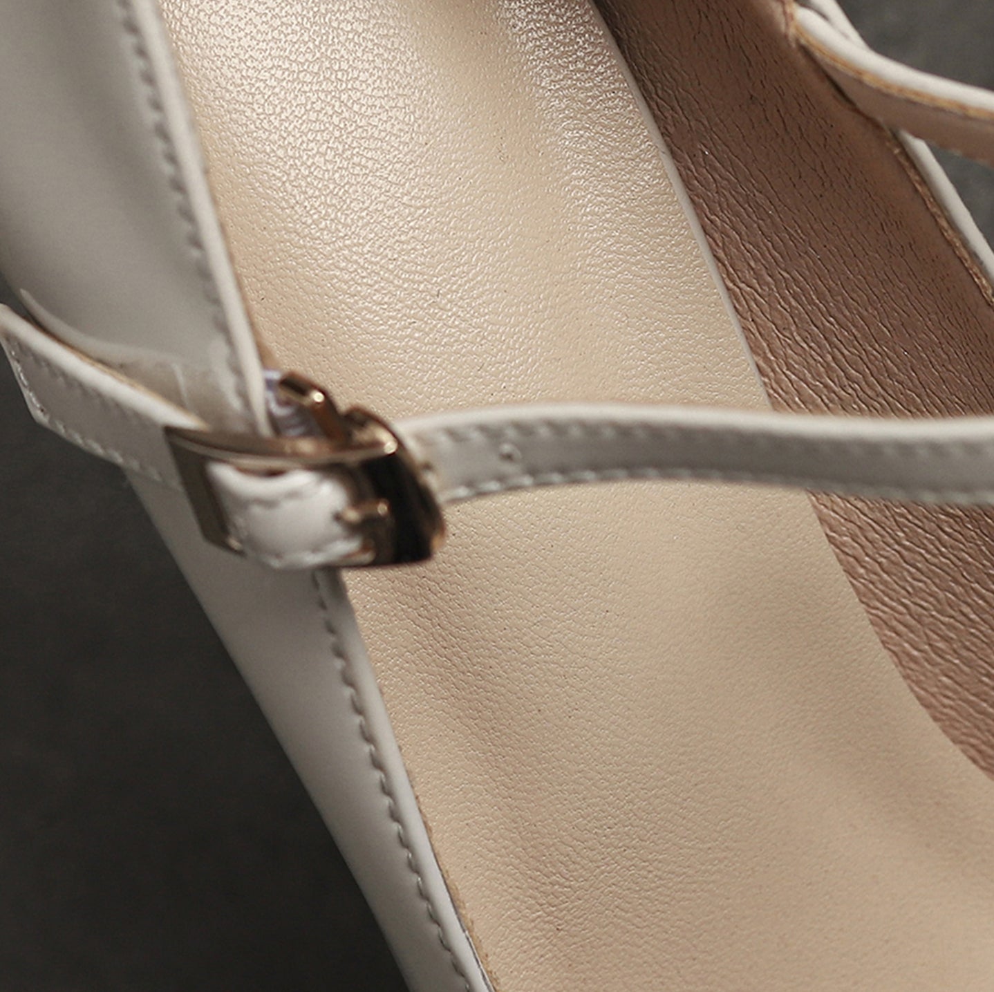 Nine Seven Women's Patent Leather Pointed Toe Handmade Platform Stiletto Heels Trendy Pumps Shoes with Buckle Belt