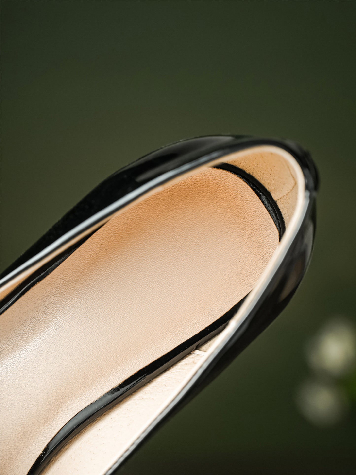 Nine Seven Glossy Patent Leather Handmade Women's Pointed Toe Slip On Stiletto Heel Weeding Pumps Shoes